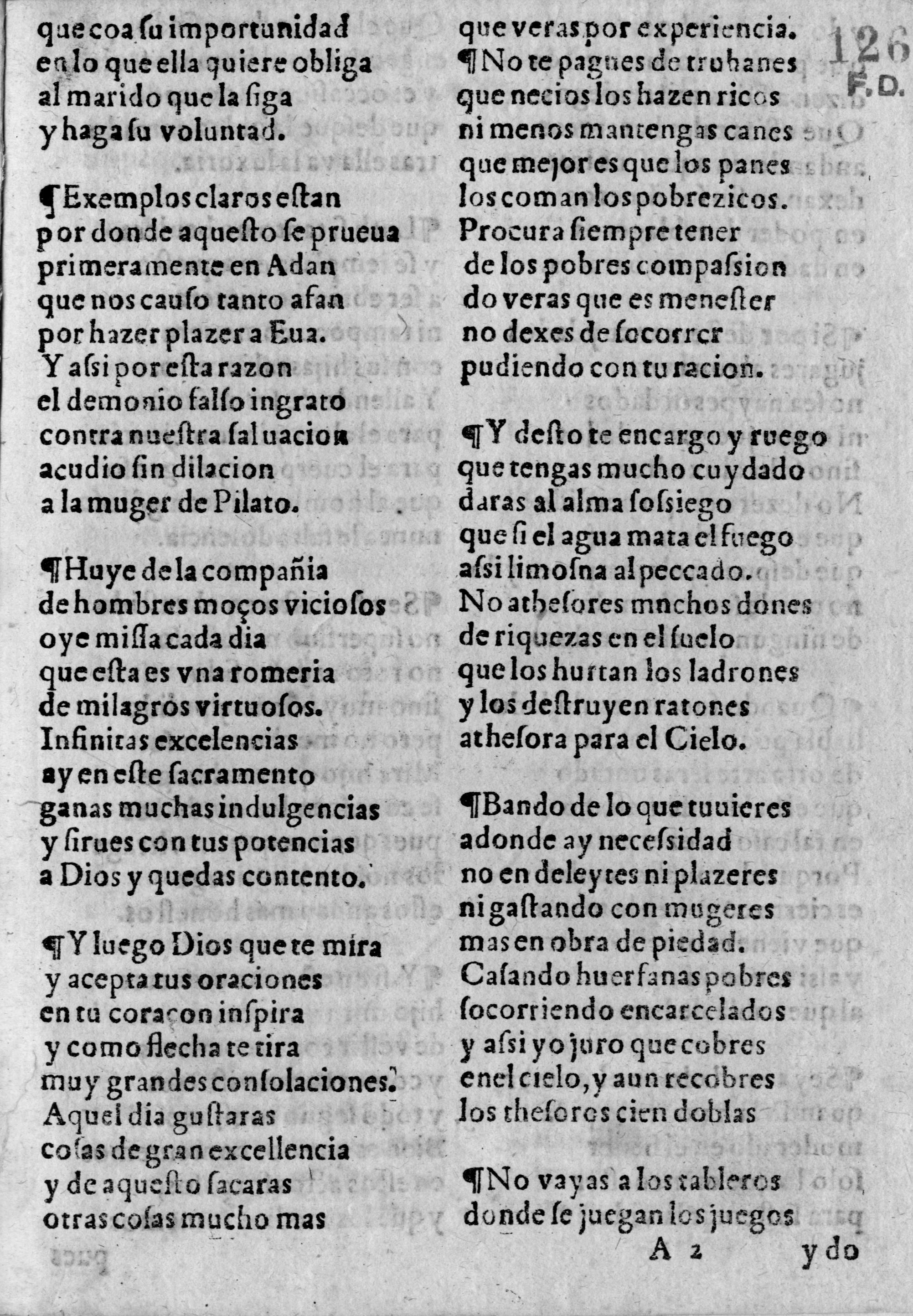 Digitalización del folio 2 perteneciente a la obra: "Prouerbios y cōnsejos que qualquier padre deue dar a su hijo".