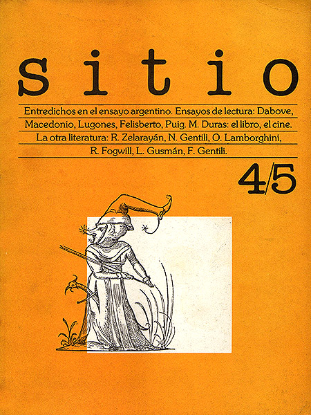 Tapa de SITIO n.º 4-5 (1985)