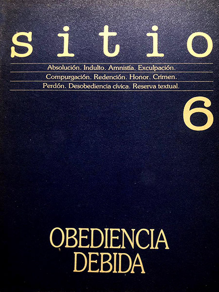 Tapa de SITIO n.º 6 (1987)